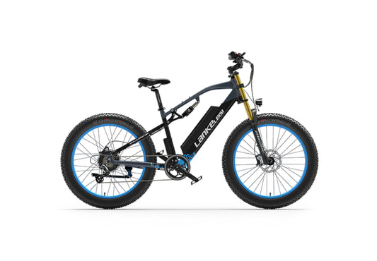 Lankeleisi RV700 VTT électrique pneus larges 26 pouces bleu
