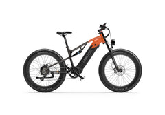 Lankeleisi RV800PLUS vélo électrique 750W moteur Bafang, double suspension, pneus 26×4.0 orange