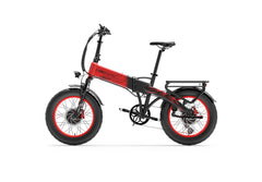 Lankeleisi X2000MAX vélo électrique pliant idéal pour la ville et les chemins rouge