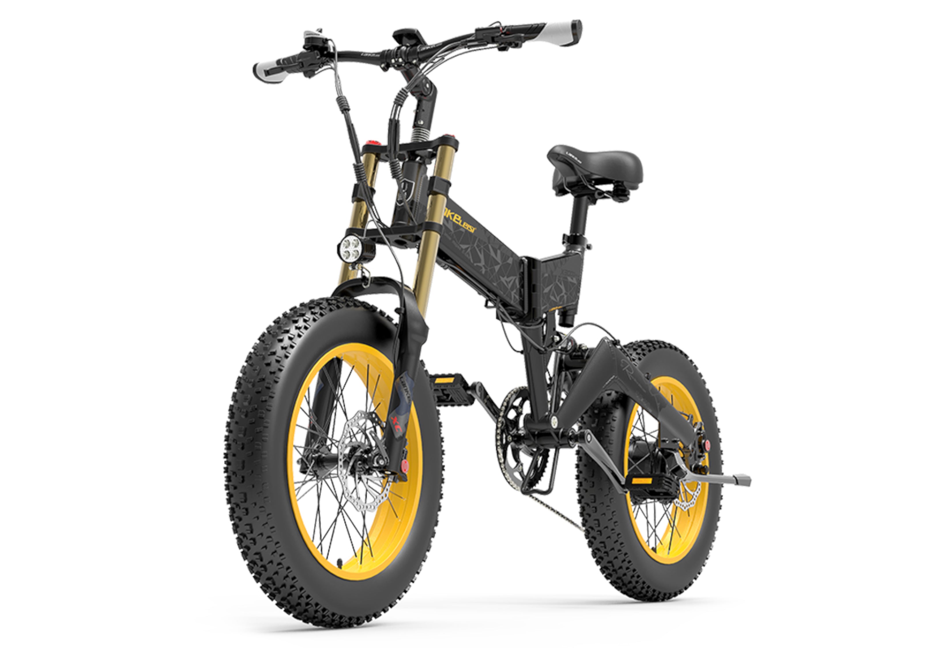 Lankeleisi X3000Plus-UP vélo électrique pliable au style moderne gris