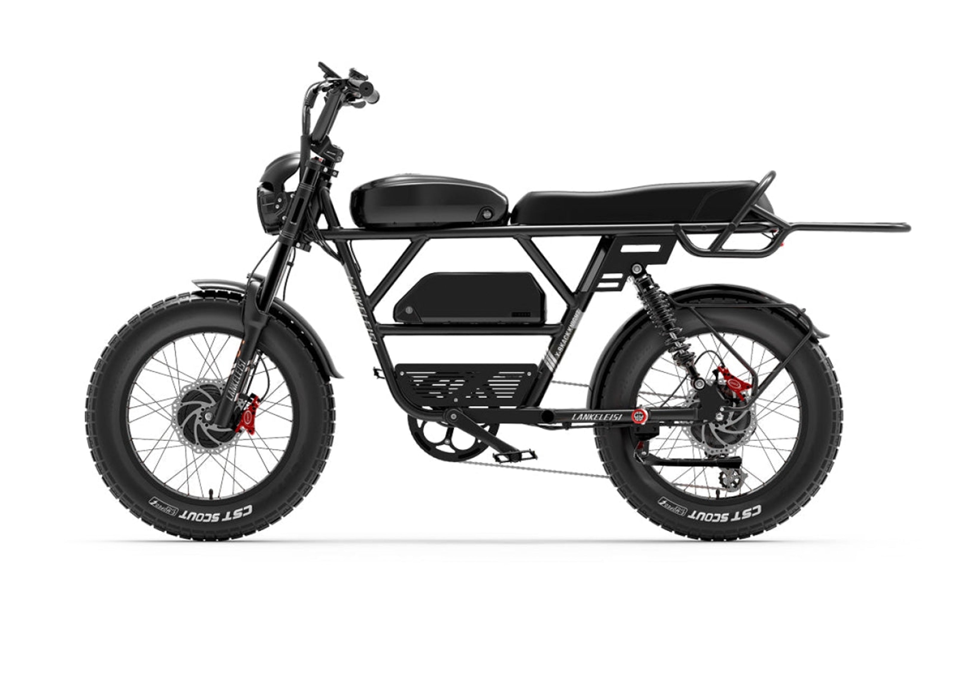 Lankeleisi X-Black Knight vélo électrique tout-terrain avec style unique