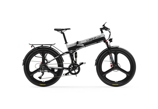 Lankeleisi XT750Sports vélo électrique pliable tout-suspendu blanc