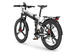 Lankeleisi XT750Sports VTT électrique pliable pour chemins et routes blanc