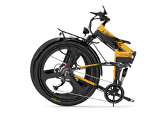 Lankeleisi XT750Sports vélo électrique pratique et robuste avec cadre pliable jaune